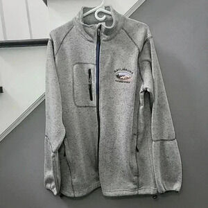 Crazy Apparel Jacket Mens XL Gray Long Sleeve Full Zip Pockets Gatlinburg TN